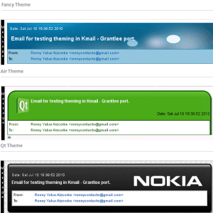 Kmail Theme System - KDE